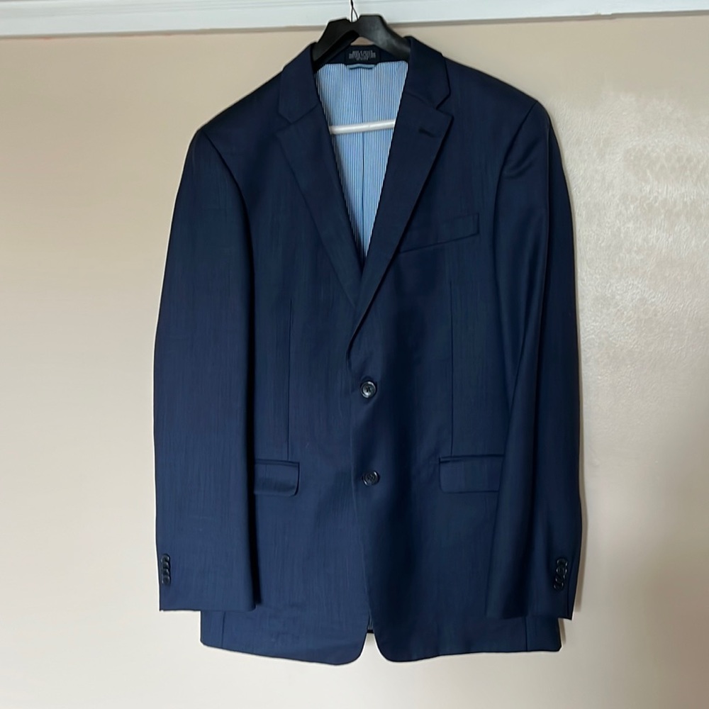 Tommy Hilfiger Navy Suit Coat